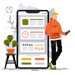 Tracking interactions on smartphone animation